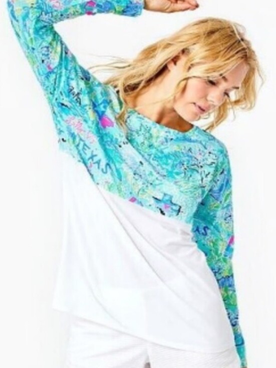 Lilly Pulitzer Tops - Lilly Pulitzer Texas Edition raglan top XS